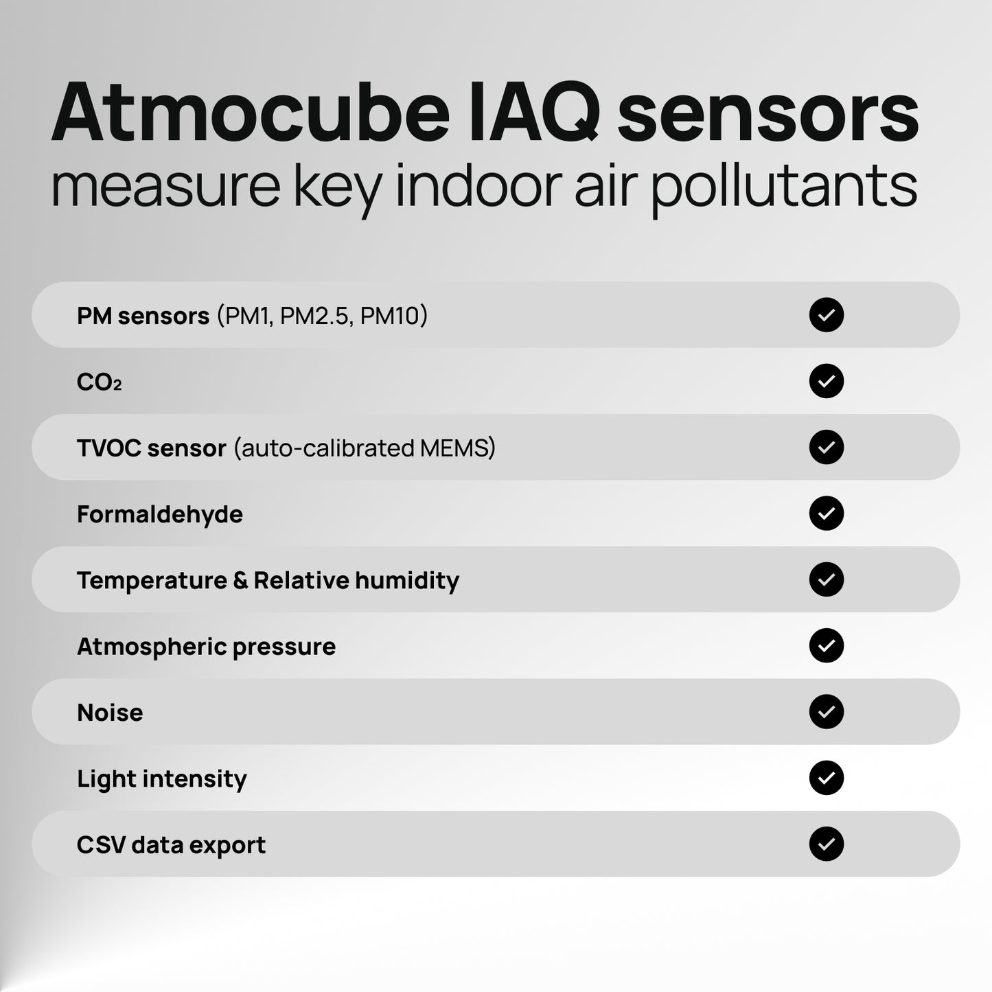 Atmocube - Surveillance de la qualité de l'air intérieur et de l'environnement